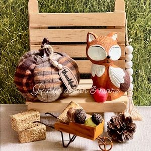 Woodland fox for Your Tier Tray decor  Fall / Harvest